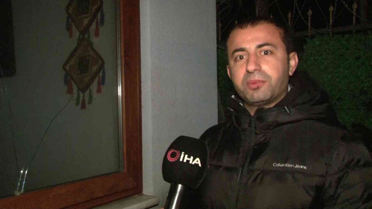 Yılbaşı kutlamasında ateşlenen mermi evin camına isabet etti