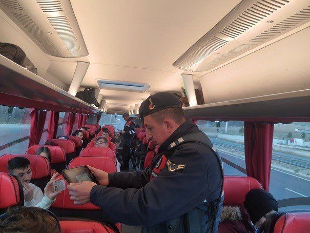 Jandarma ekiplerinden yılbaşı denetimi