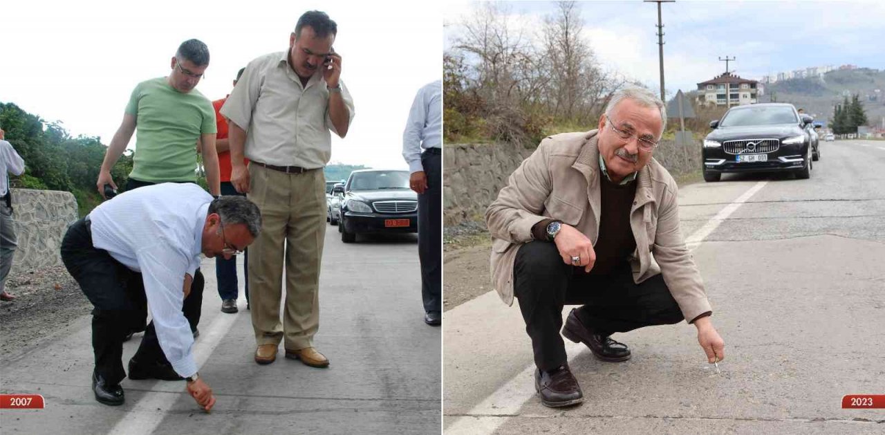 15 yıldır bozulmayan yol