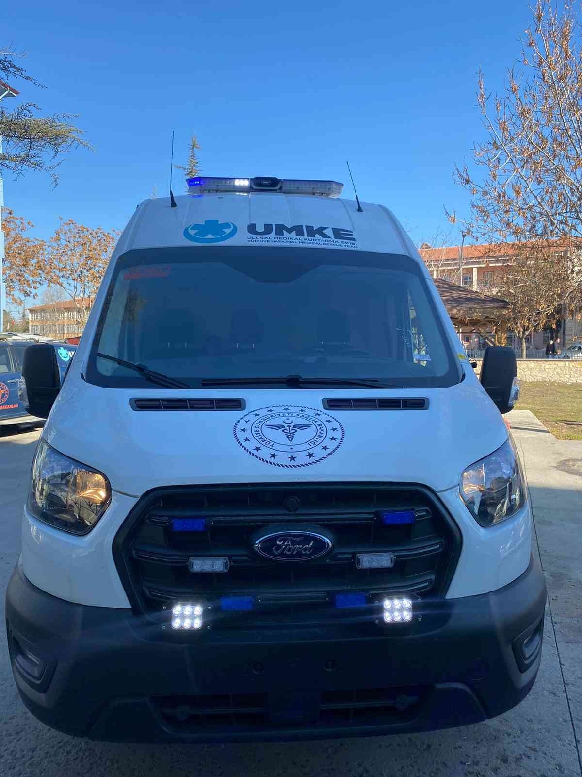 Afyonkarahisar’a acil müdahale aracı tahsis edildi