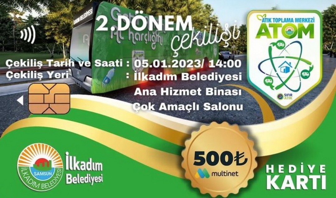 ‘Getir Atığını, Al Harçlığını’ uygulamasında 2. çekiliş 5 Ocak’ta