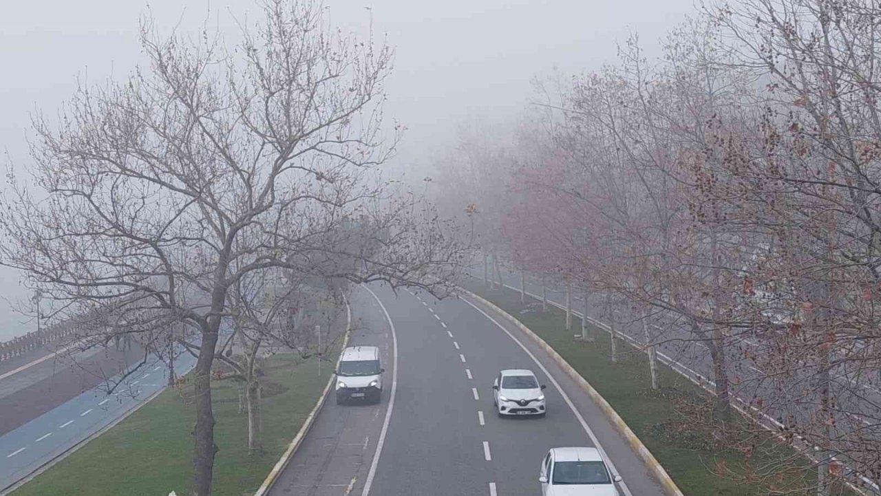 Göz gözü görmüyor: Sis şehri kapladı