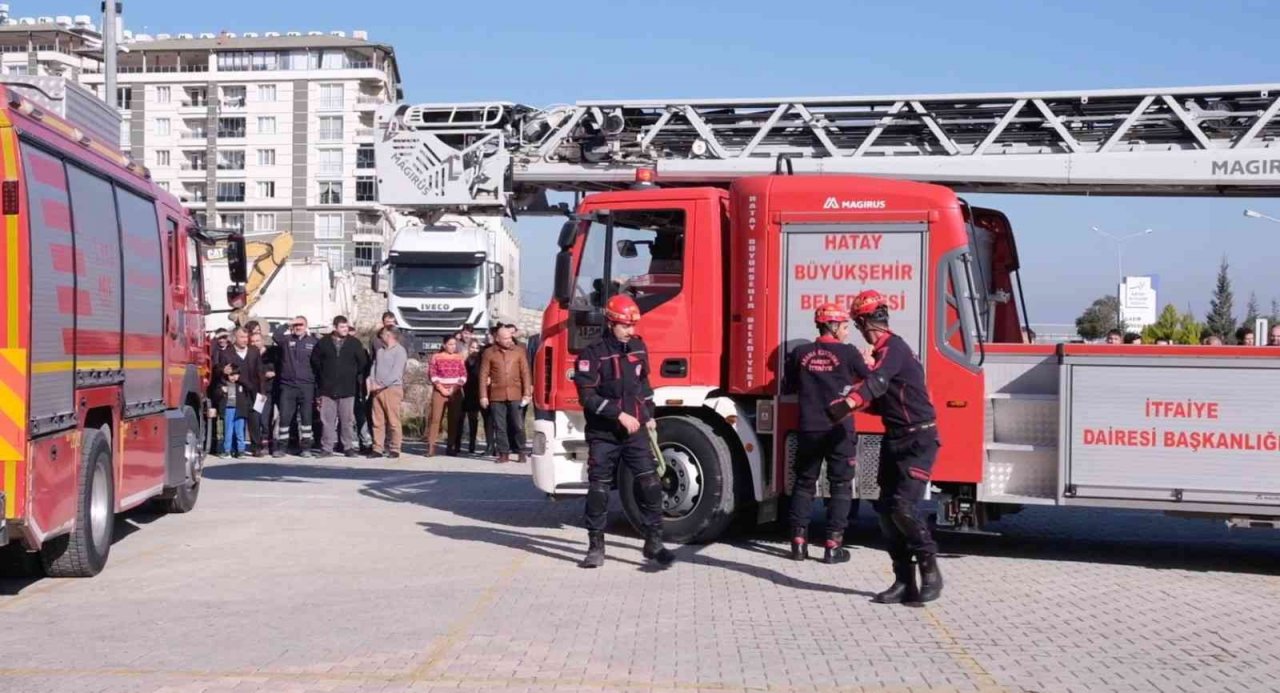 Hatay’da doğal afetlerde hızlı müdahale tatbikatı
