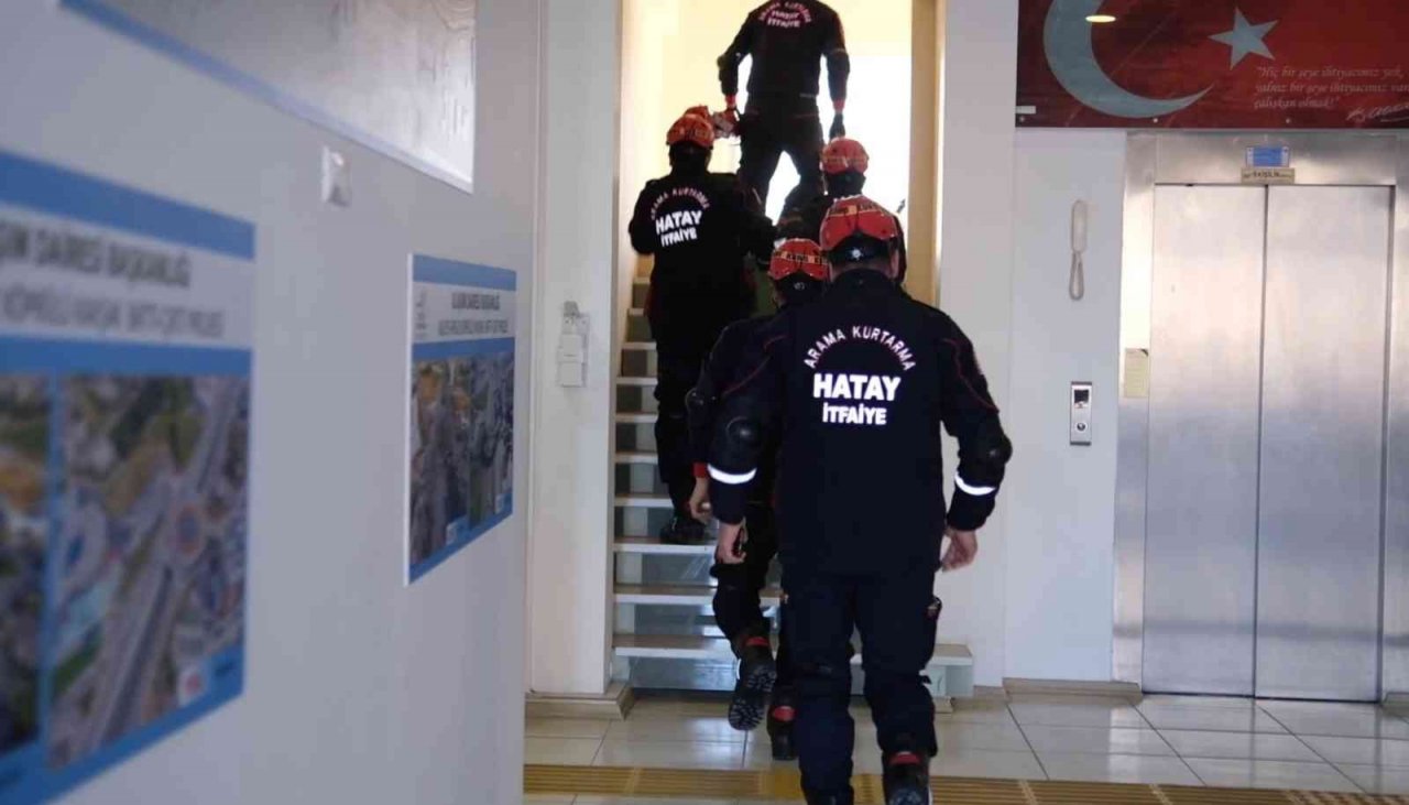 Hatay’da doğal afetlerde hızlı müdahale tatbikatı