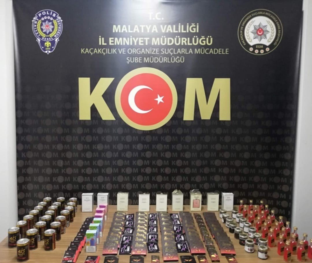 Malatya polisinden kaçakçılık operasyonları