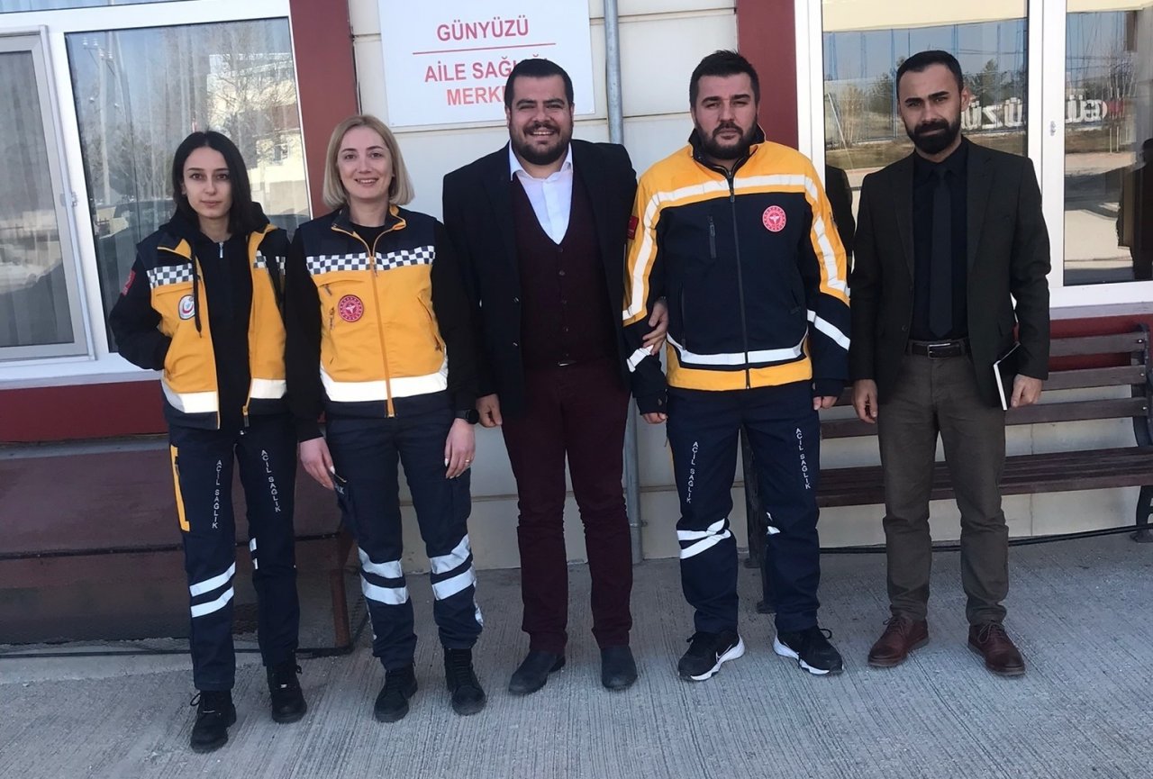 İl Sağlık Müdürü ve Ambulans Servis Başhekiminden yapımı devam eden sağlık merkezlerine ziyaret