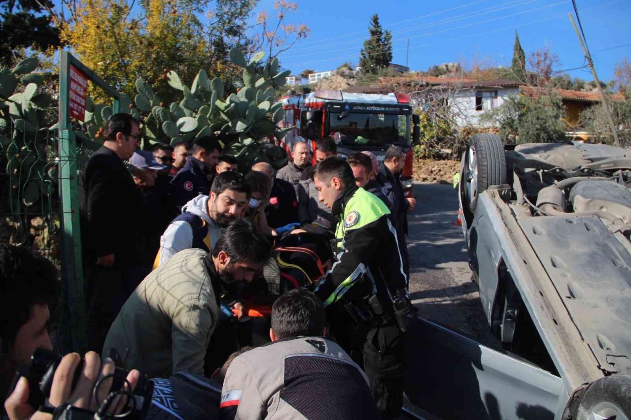 Kursiyer takla attı, eğitmen kaçtı