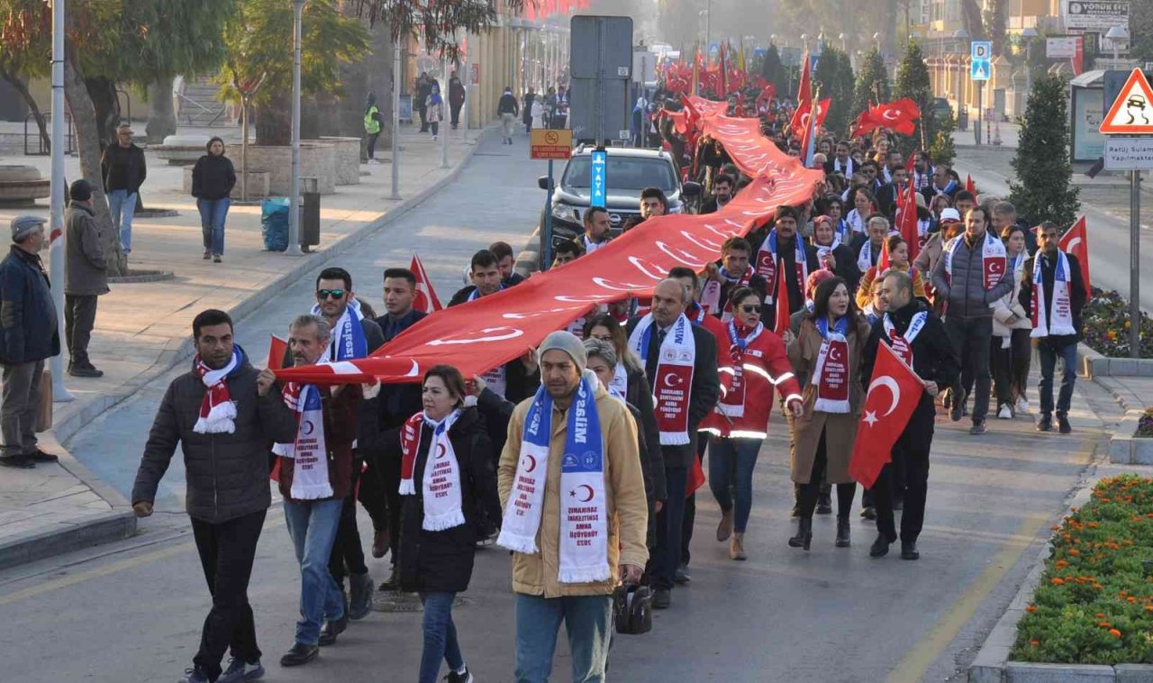 Milas, Sarıkamış Şehitleri için yürüdü