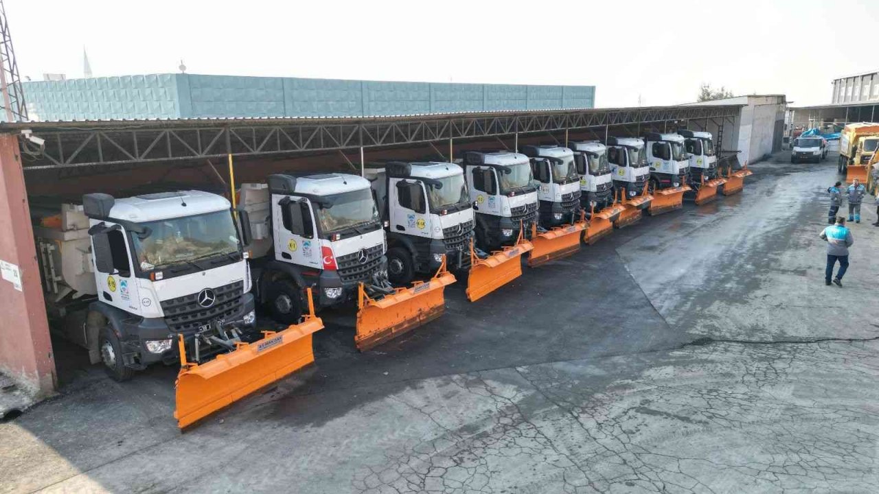 Melikgazi’de 250 Araç ve 340 Personelle Kış Hazırlıkları Tamamlandı