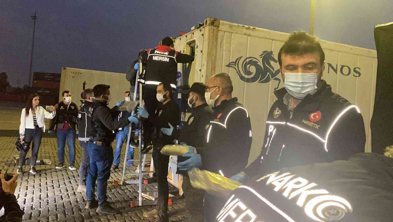 Mersin Limanı’nda 45 kilo kokain ele geçirildi