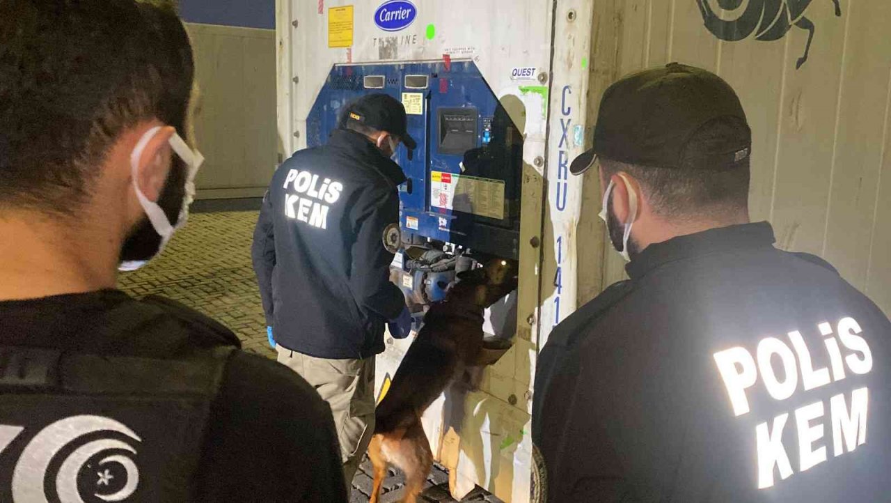 Mersin Limanı’nda 45 kilo kokain ele geçirildi