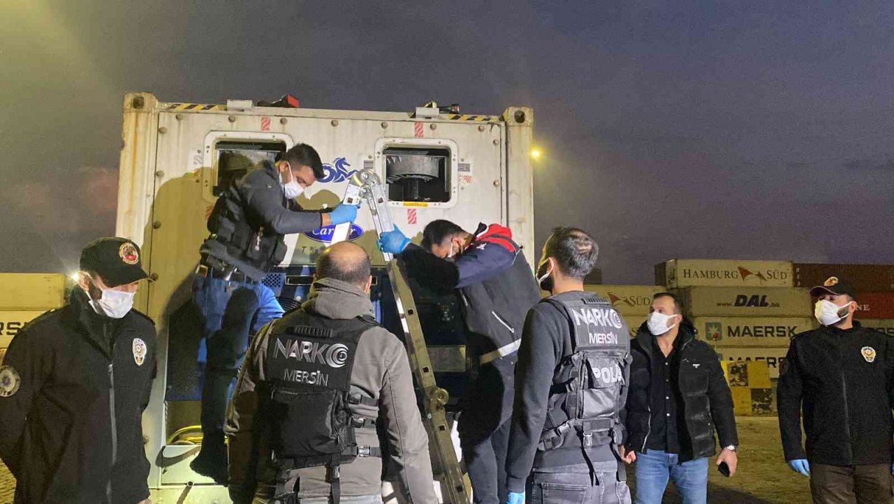 Mersin Limanı’nda 45 kilo kokain ele geçirildi