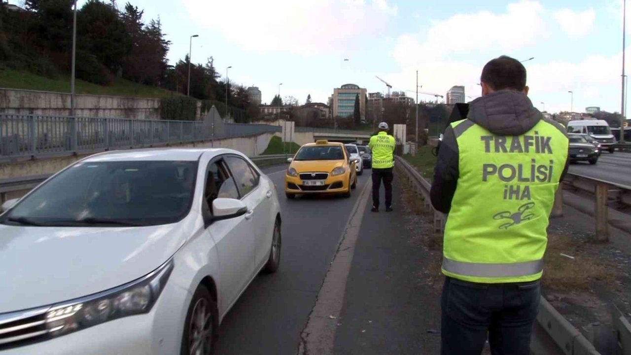 İstanbul’da dron destekli trafik denetimi