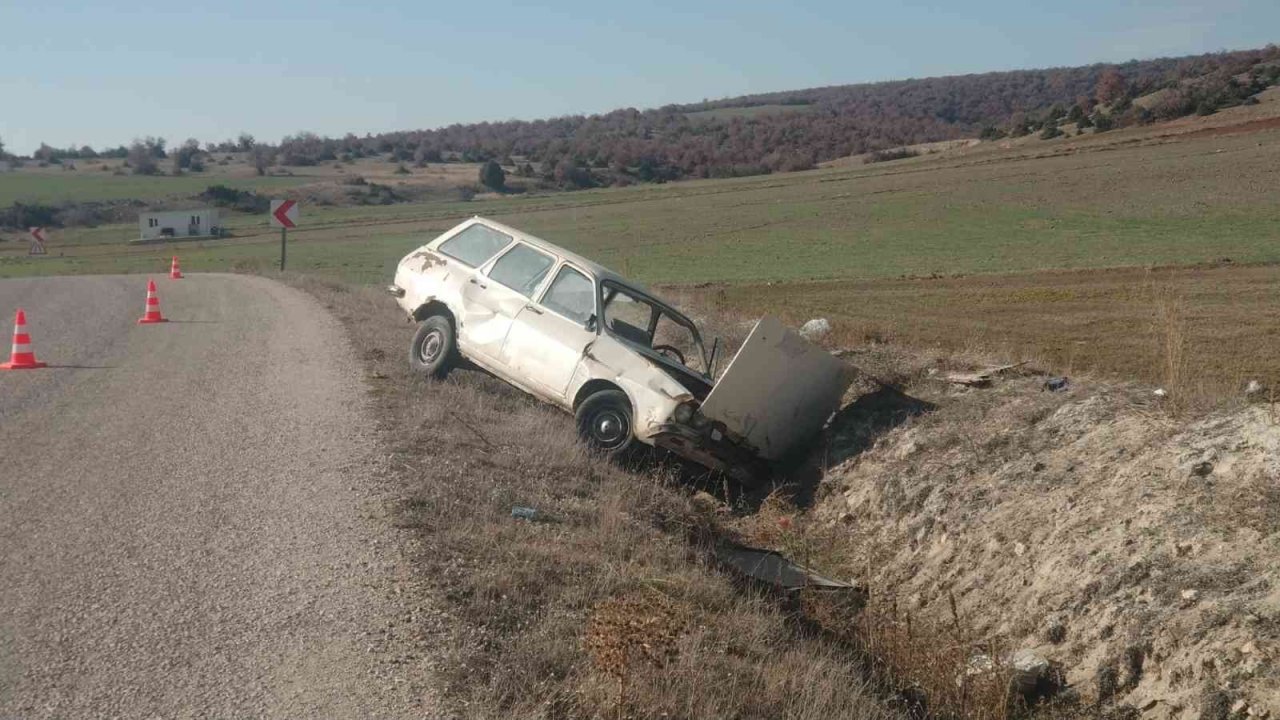 Kazada evli çift hafif yaralandı