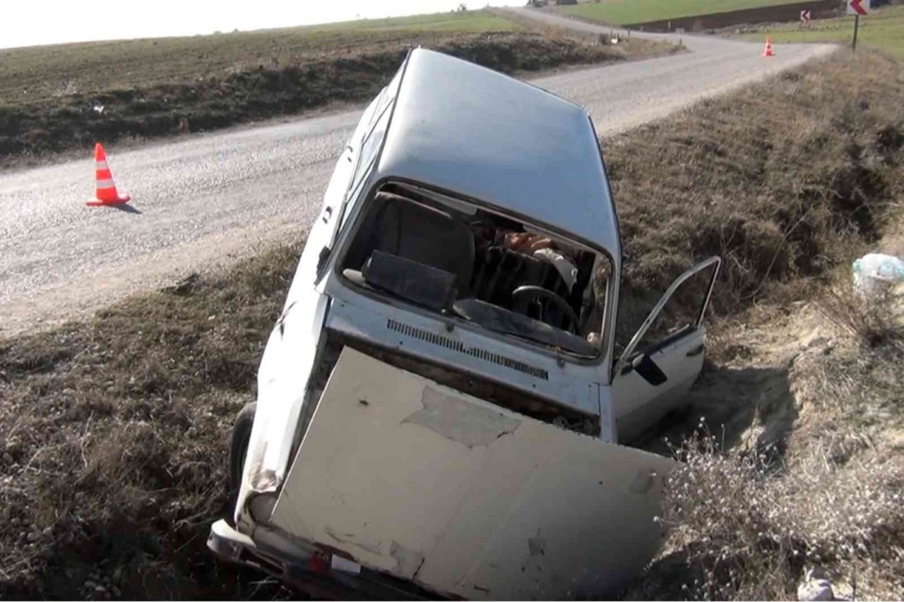 Kazada evli çift hafif yaralandı