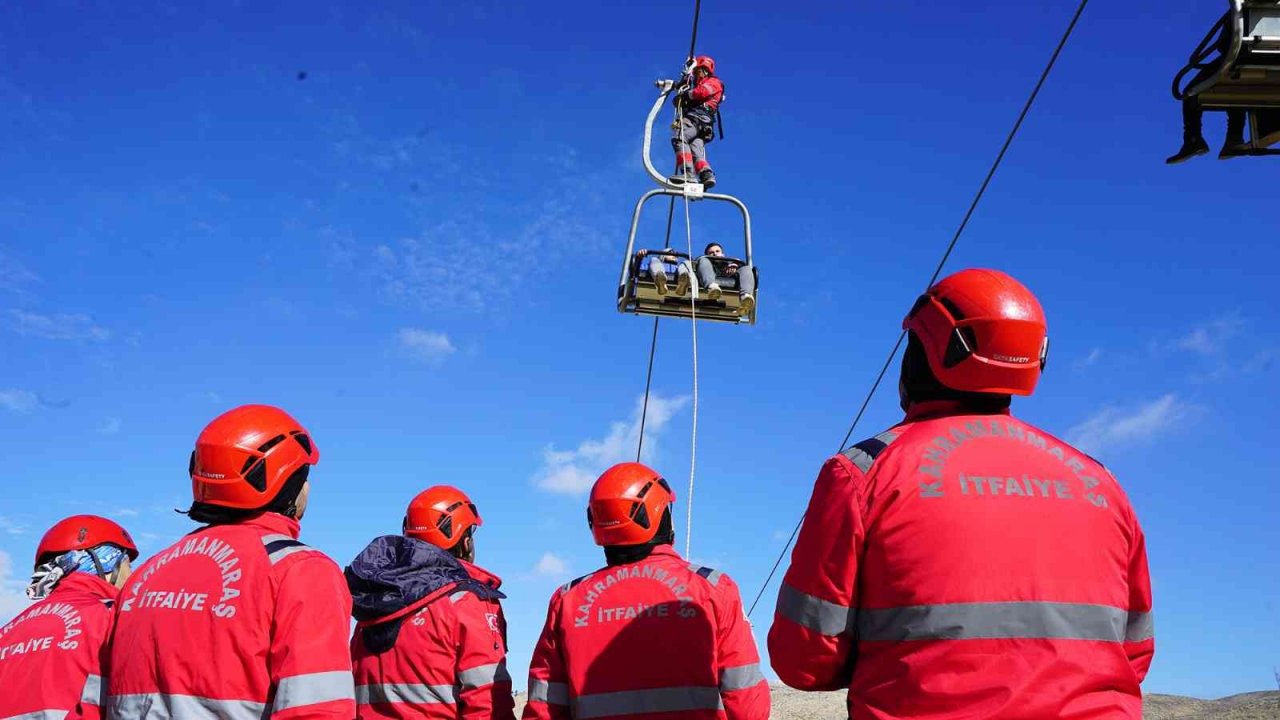 Kahramanmaraş Yedikuyular’da kurtarma tatbikatı