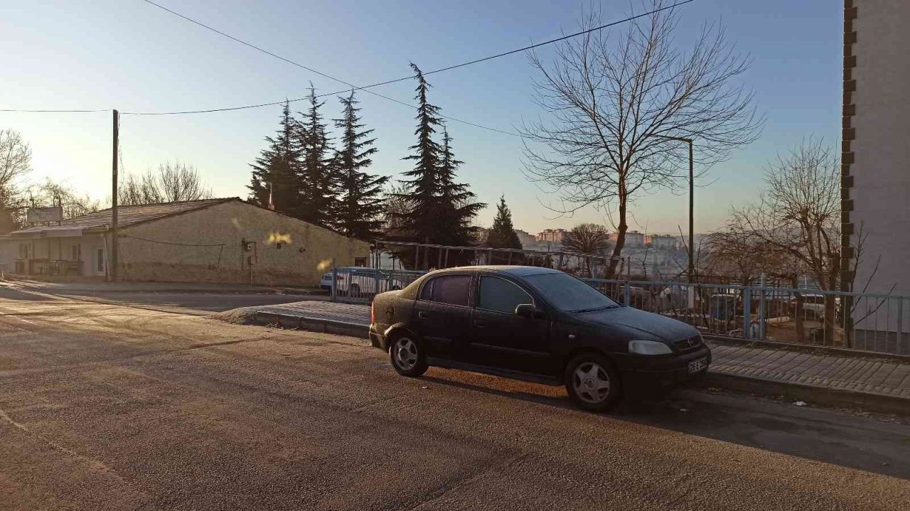 Eskişehir’de soğuyan hava kırağıyı beraberinde getirdi