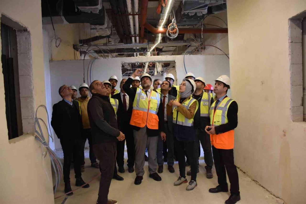 Aydın Şehir Hastanesi’nde çalışmalar yerinde incelendi