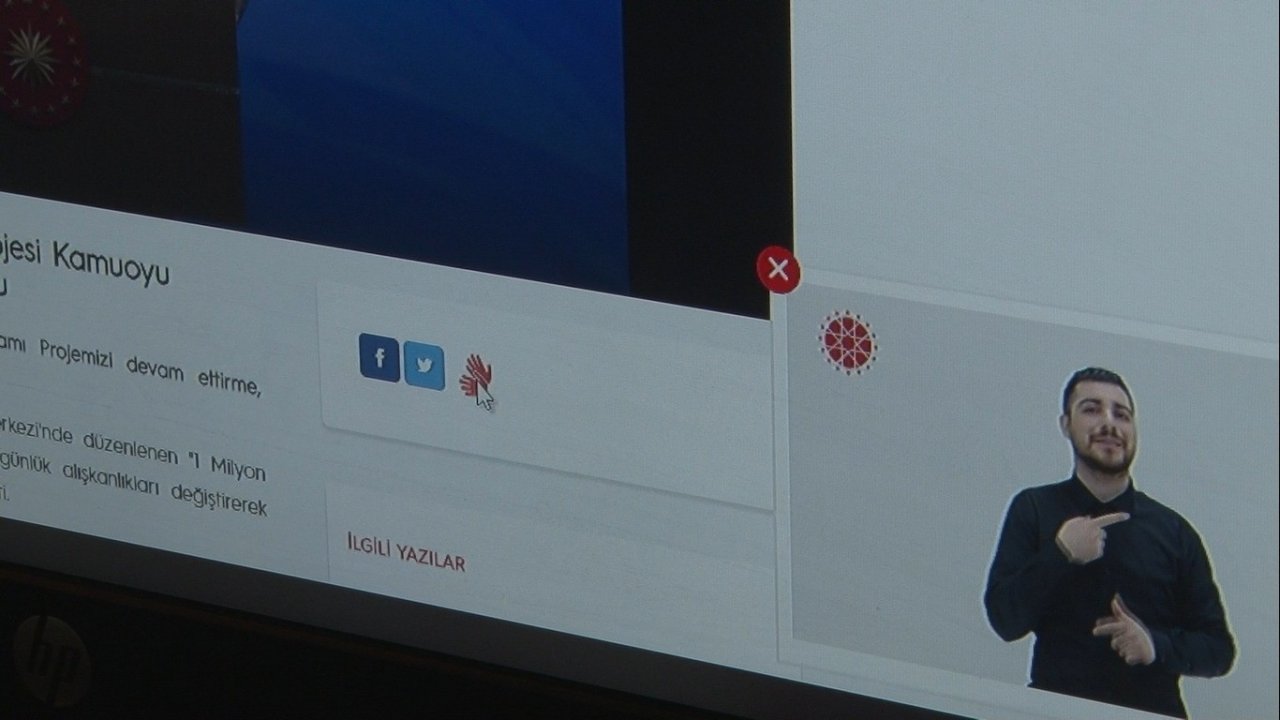 Bakanlıklardan işitme ve konuşma engelli bireyleri sevindiren proje