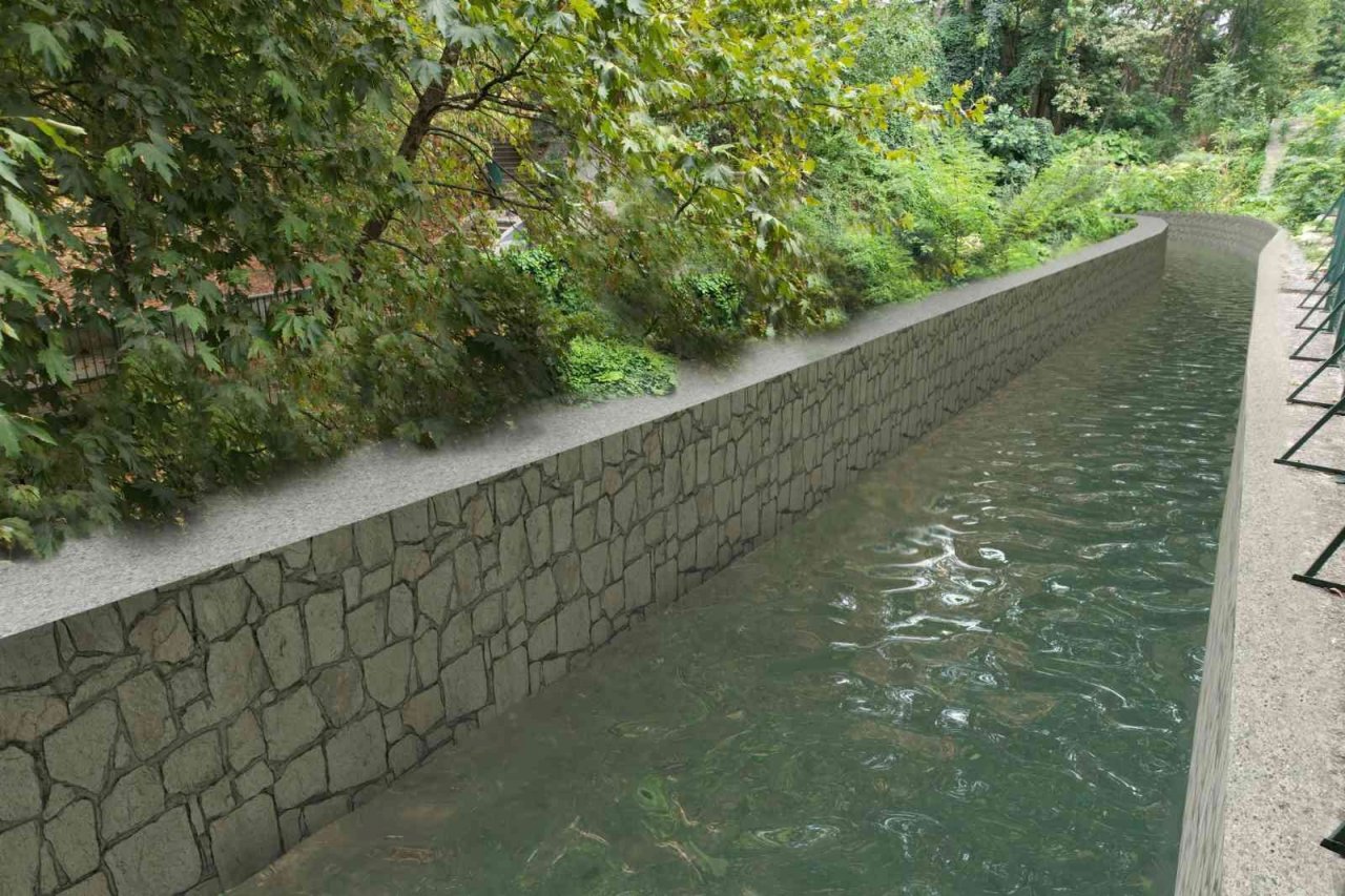 Gökdere daha güvenli ve estetik hale geliyor