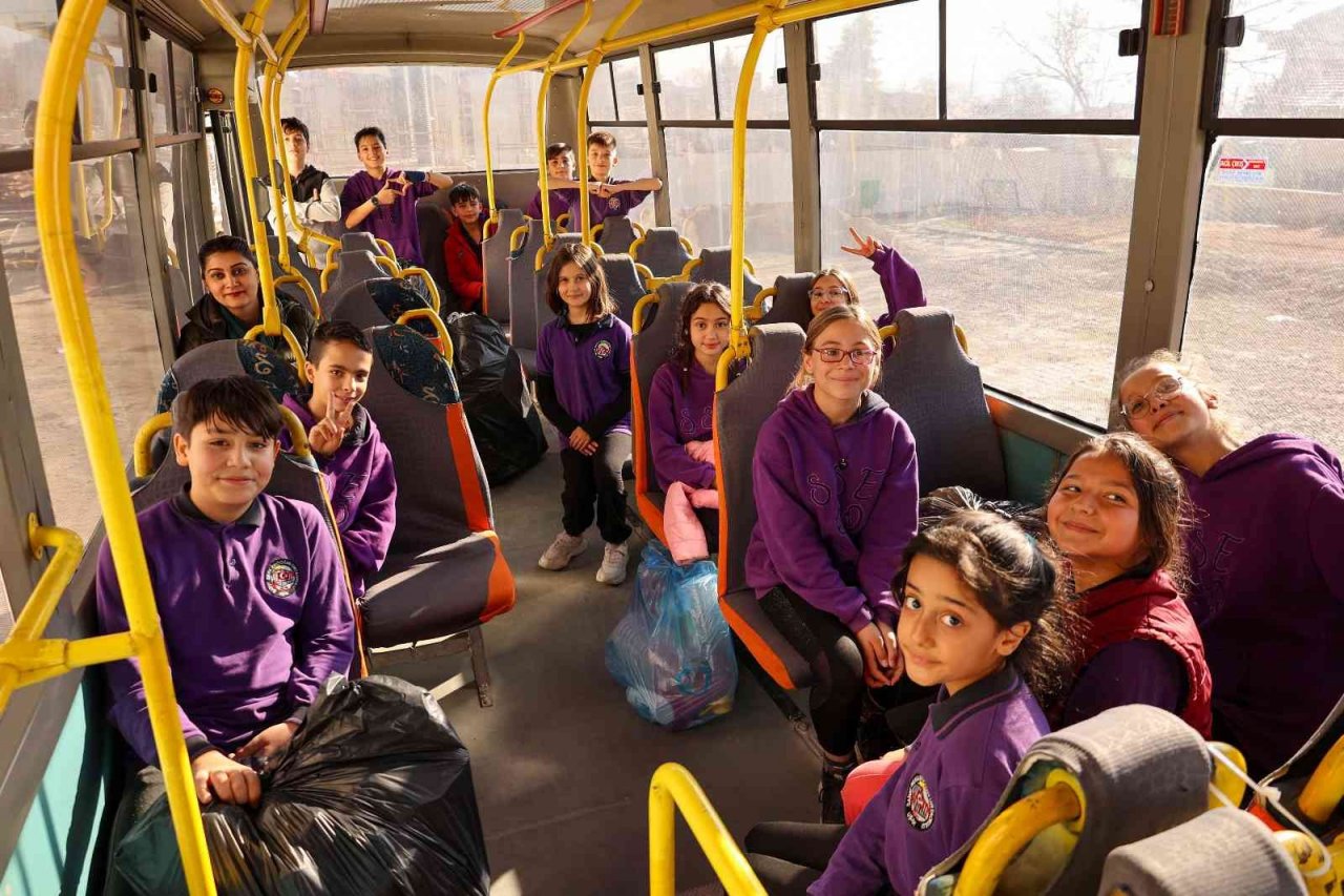 Çocuklardan geri dönüşüme destek