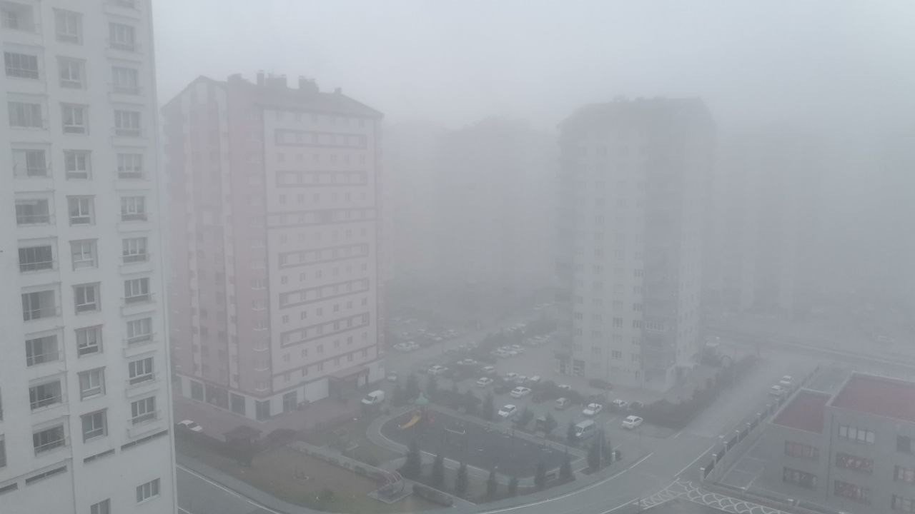 Kayseri’de sis etkili oldu