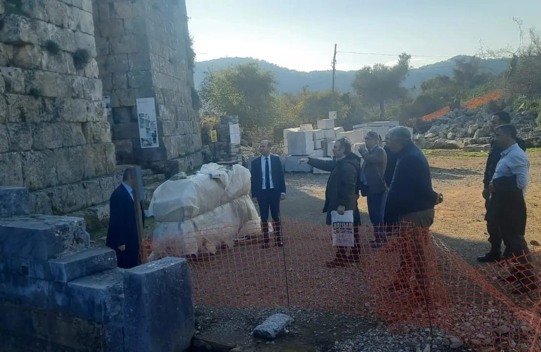 Köyceğiz Kaunos Antik Kenti’nde incelemelerde bulunuldu