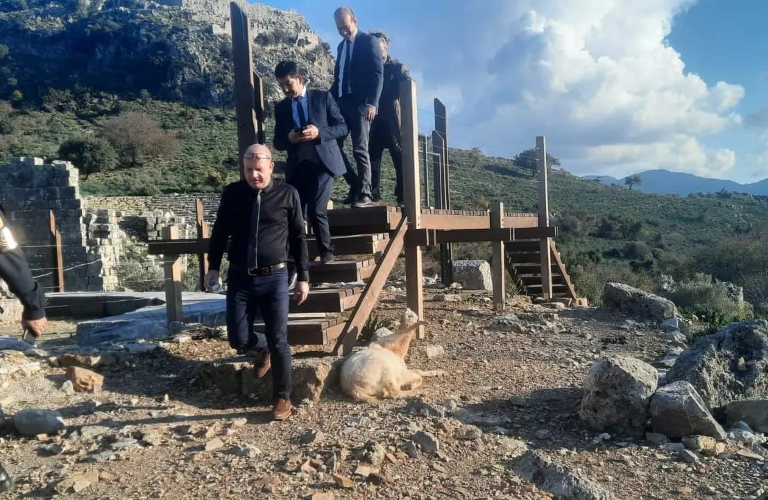 Köyceğiz Kaunos Antik Kenti’nde incelemelerde bulunuldu