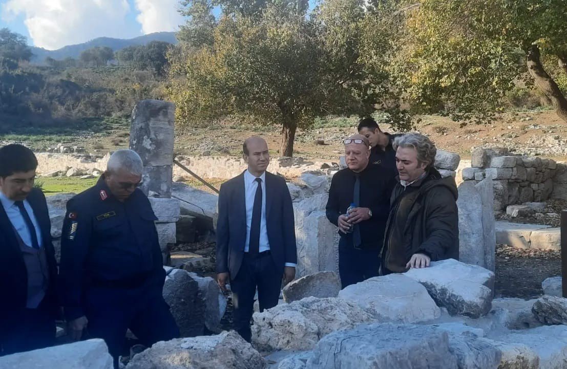 Köyceğiz Kaunos Antik Kenti’nde incelemelerde bulunuldu