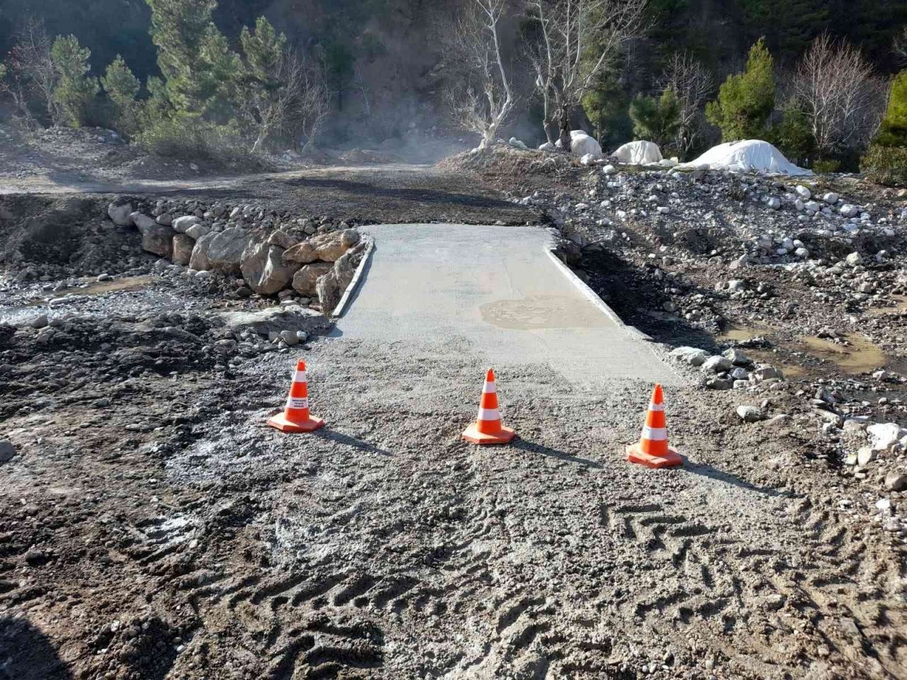 Kırkkavak’ta tarım alanlarına ulaşım kolaylaştı