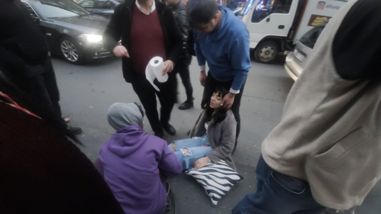 Mecidiyeköy ’de VIP minibüs yolun karşısına geçmeye çalışan kadına çarptı