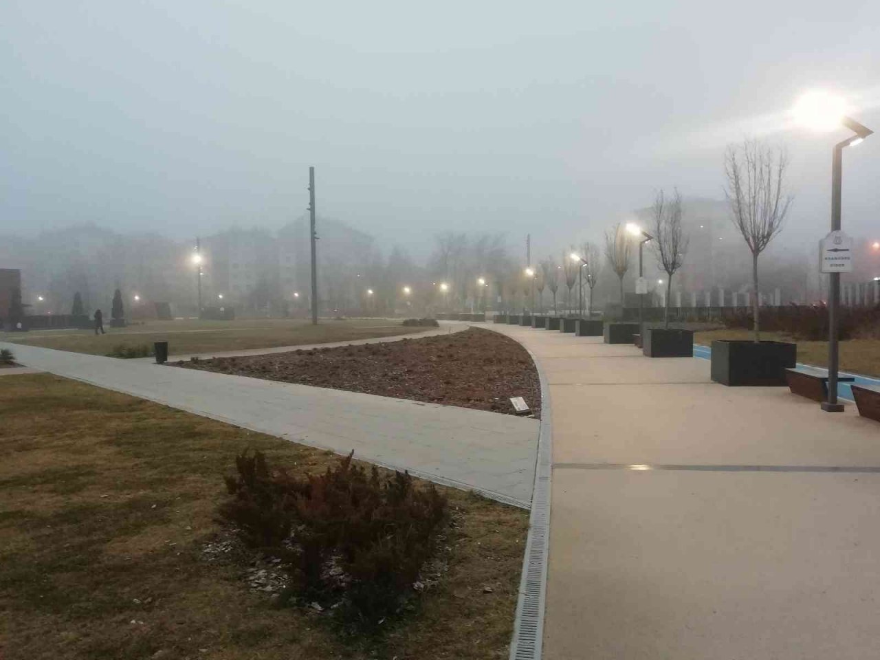 Soğuk havaya rağmen spor yapmaya devam ettiler