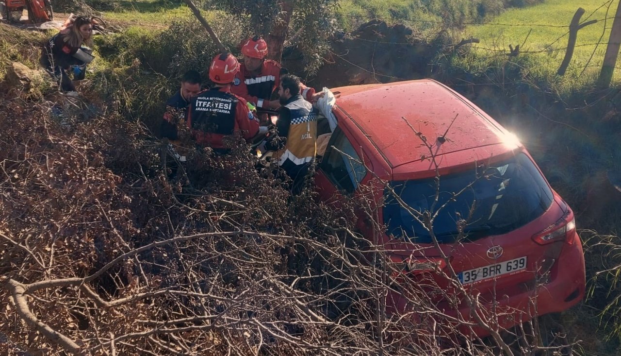 Kontrolden çıkan otomobil tarlaya uçtu: 1 ölü