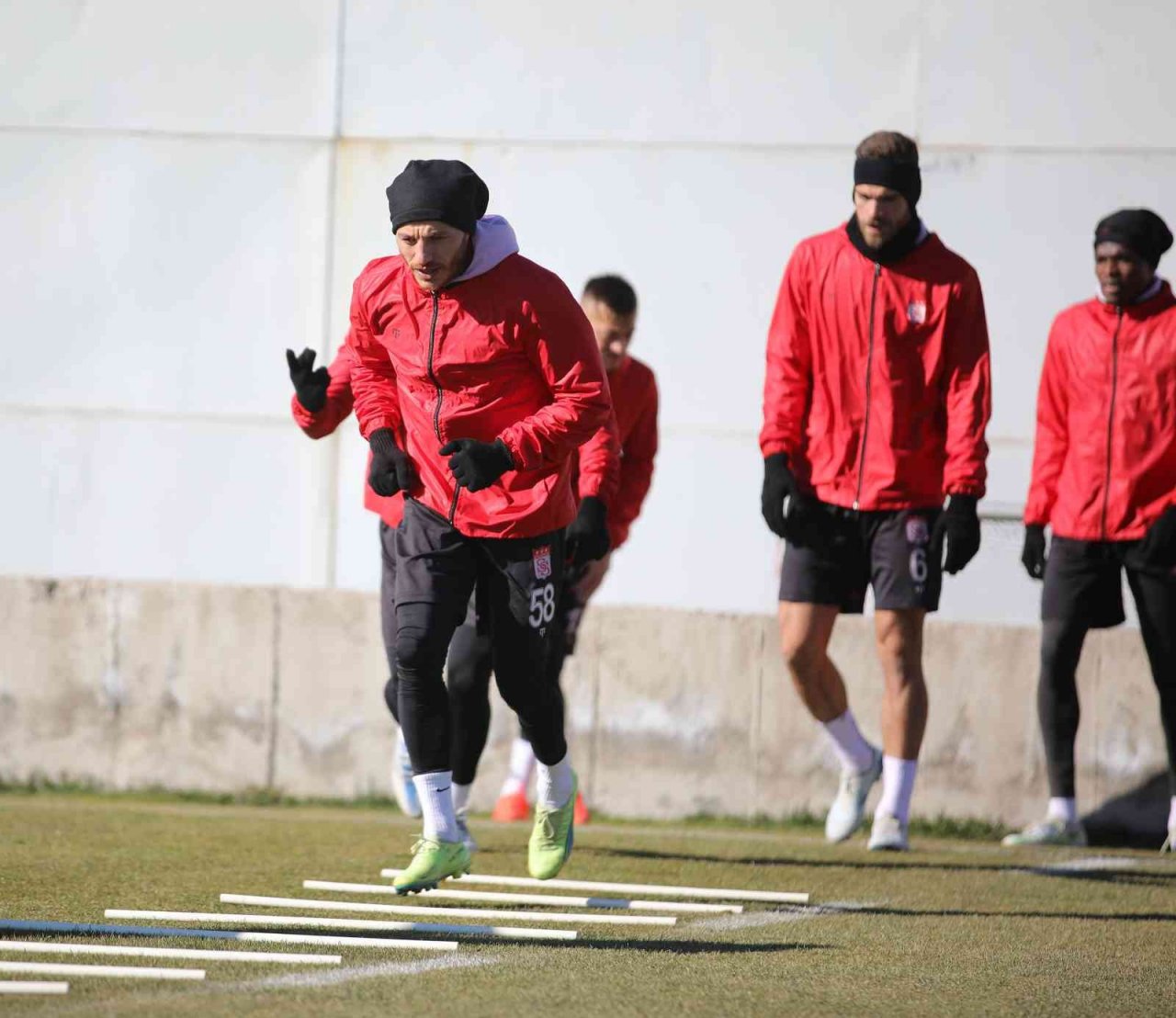 Sivasspor’da neşeli idman