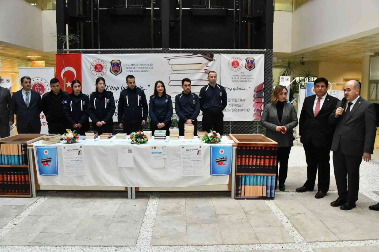 Bağışlanan kitaplar cezaevlerine kütüphane olacak