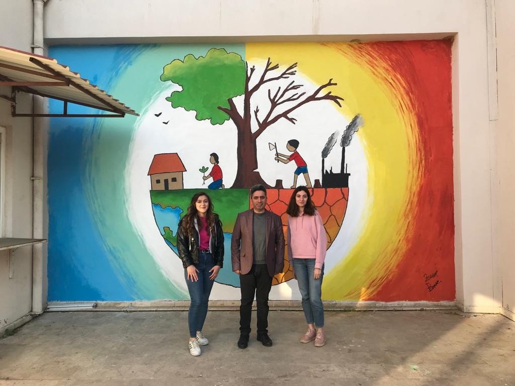 Aydın’da öğrenciler, doğa için çiziyor