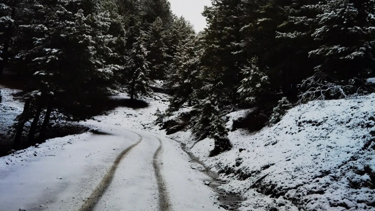Aydın’a yılın ilk karı düştü