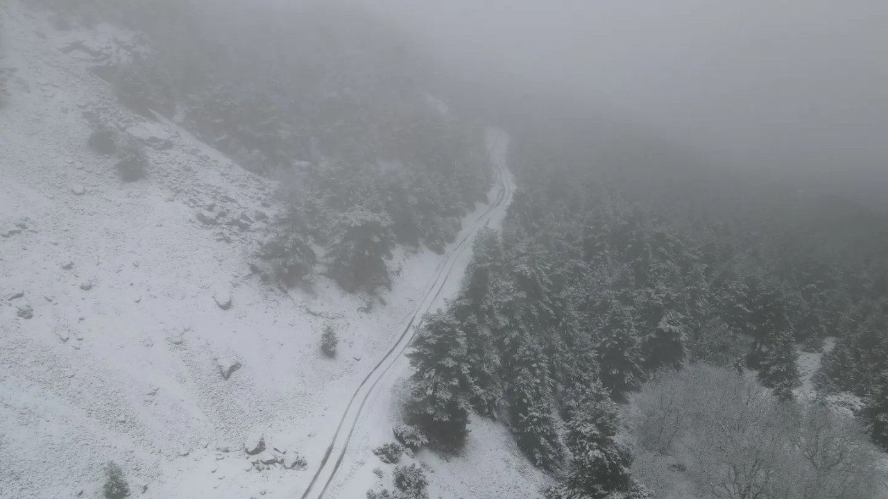 Aydın’a yılın ilk karı düştü
