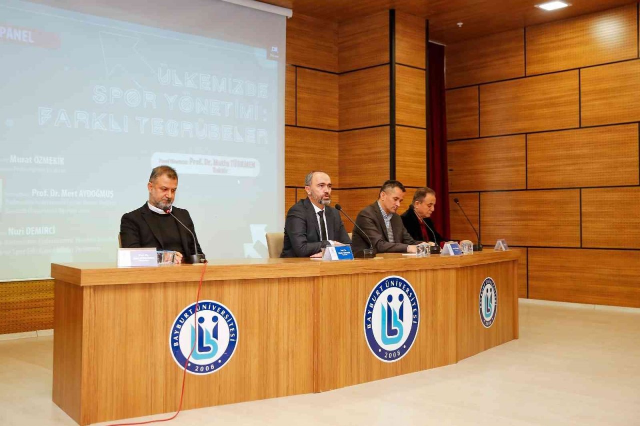 Bayburt’ta “Ülkemizde Spor Yönetimi: Farklı Tecrübeler” konulu panel düzenlendi