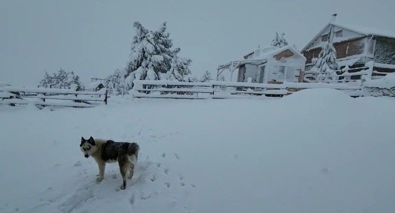 Denizli’nin yüksek kesimlerinde kar kalınlığı 40 santime ulaştı