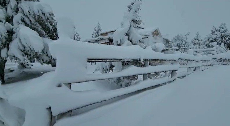 Denizli’nin yüksek kesimlerinde kar kalınlığı 40 santime ulaştı
