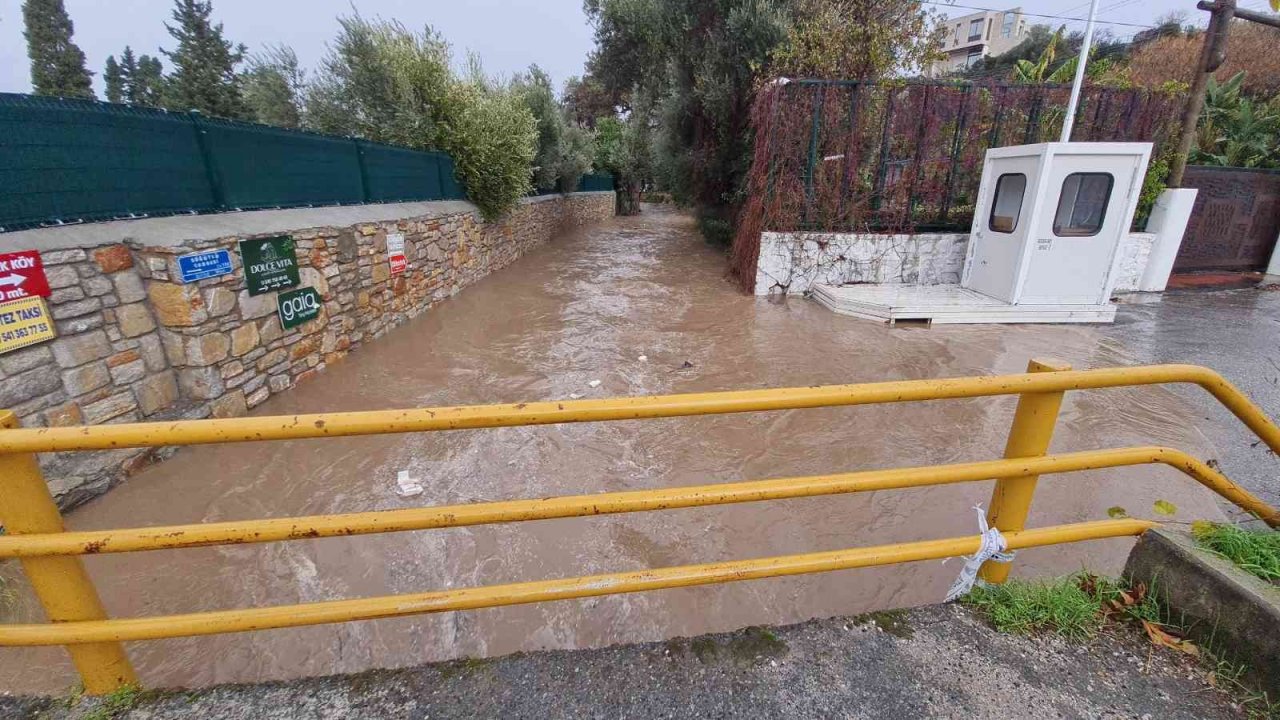 Bodrum’da metrekareye 35 kilogram yağış düştü