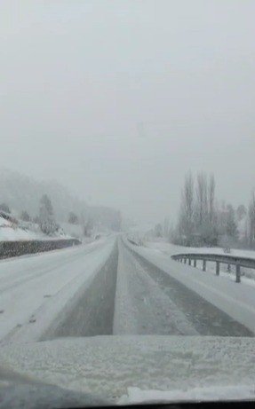 Denizli’ye yılın ilk karı düştü