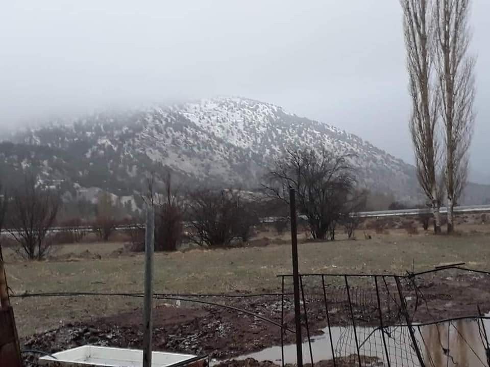 Denizli’ye yılın ilk karı düştü