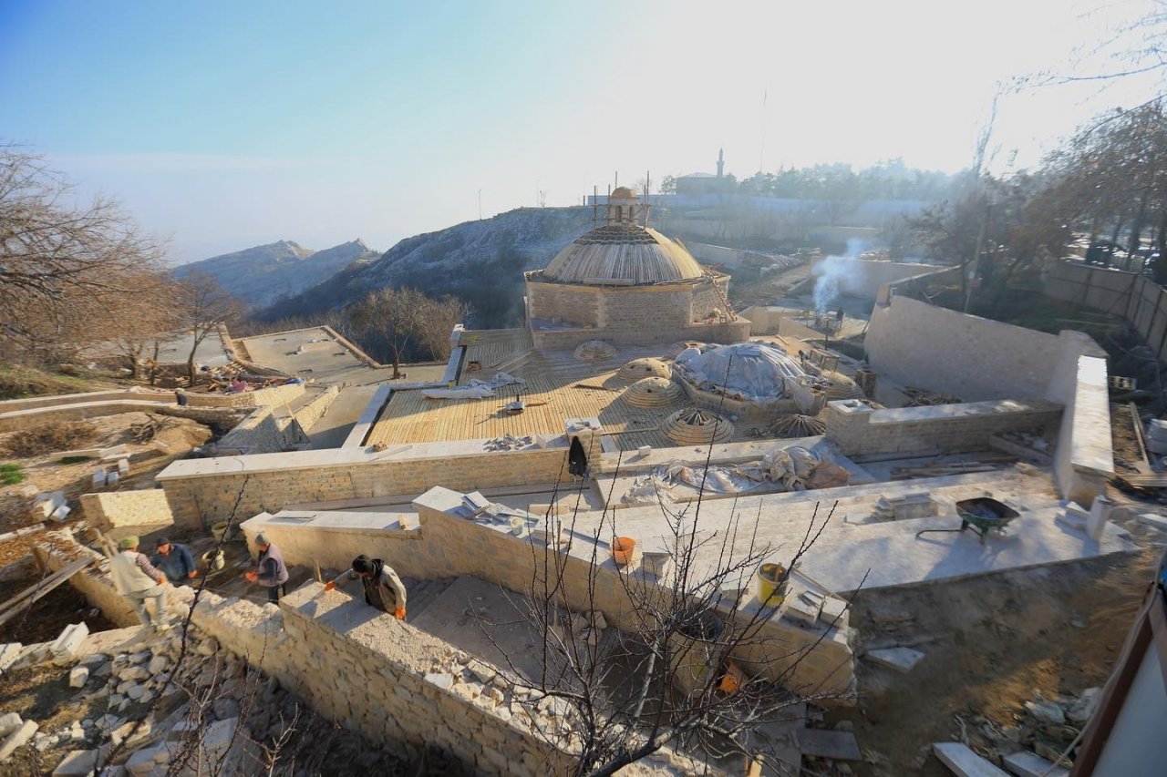 388 yıllık Hoca Hasan Hamamında restorasyon çalışmaları sürüyor