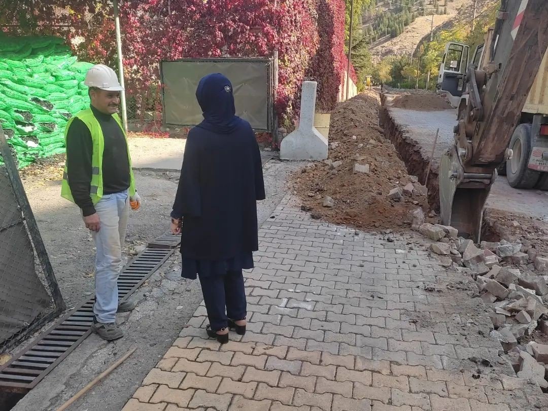 Keban’da doğal gaz hattı çalışmaları başladı