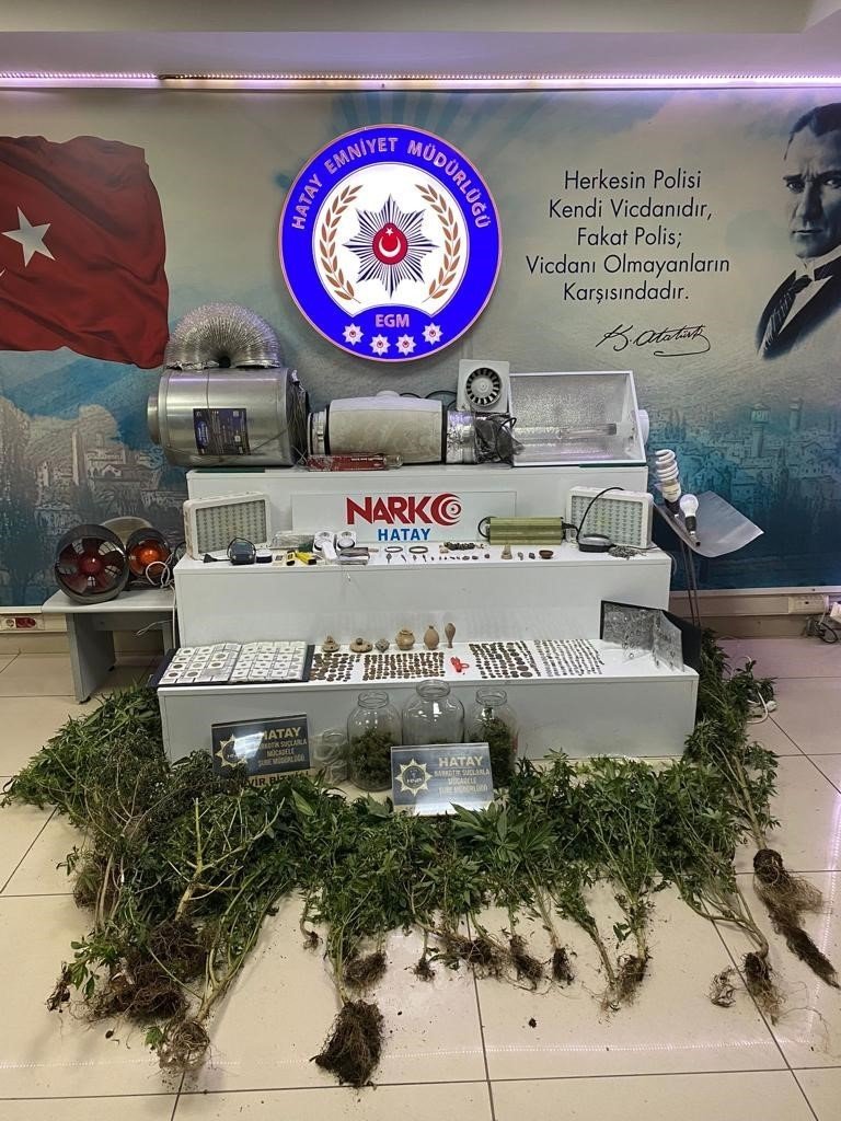 Hatay polisi bir yılda 4 bin 869 operasyonla uyuşturucuya darbe vurdu