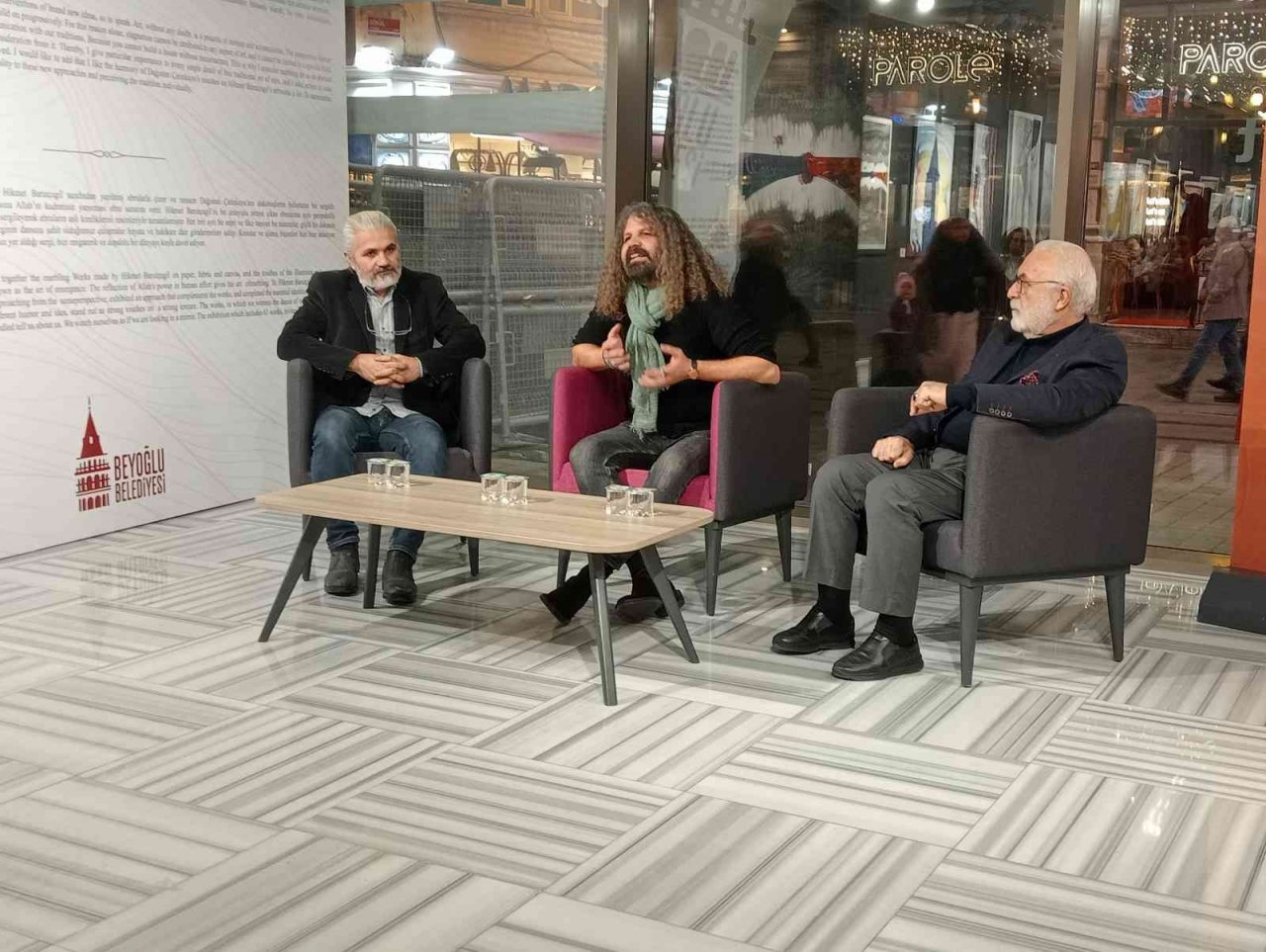 Usta sanatçılar Ebruli Çizgiler Söyleşisi’nde buluştu