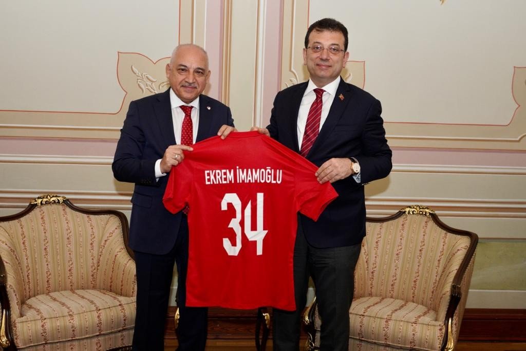 TFF Başkanı Büyükekşi, Ekrem İmamoğlu’nu ziyaret etti