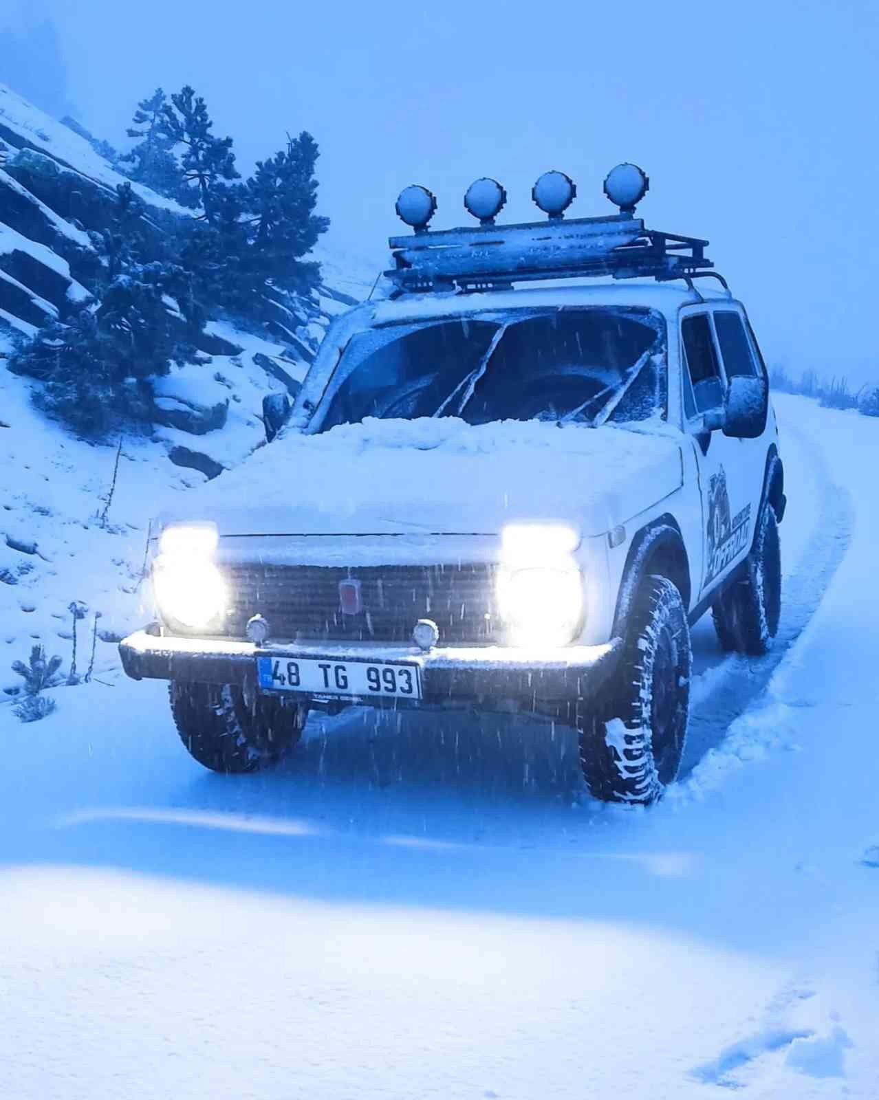 Muğla’da kar yağışı